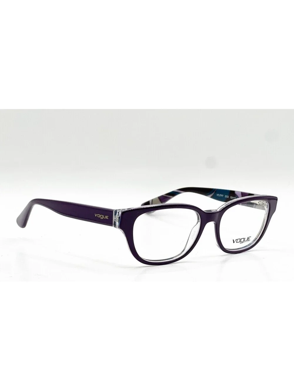 Vogue VO 2747 2002 Top Violet Blue Green Authentic Eyeglass Frames 52-17